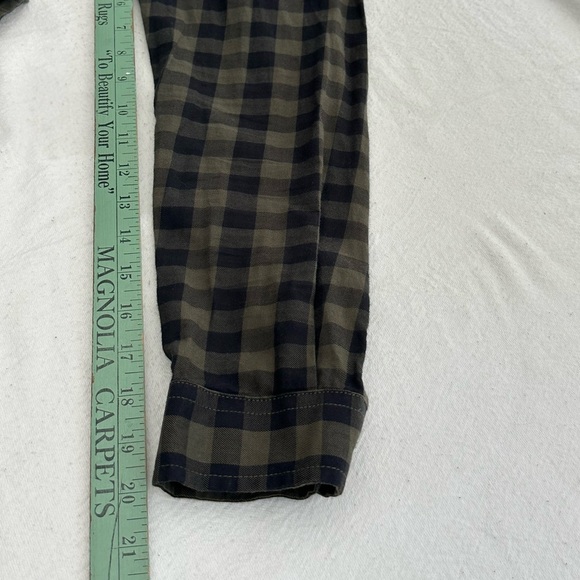 jf j.ferrar Green and Black Casual Button Down Shirt#A - Picture 6 of 6